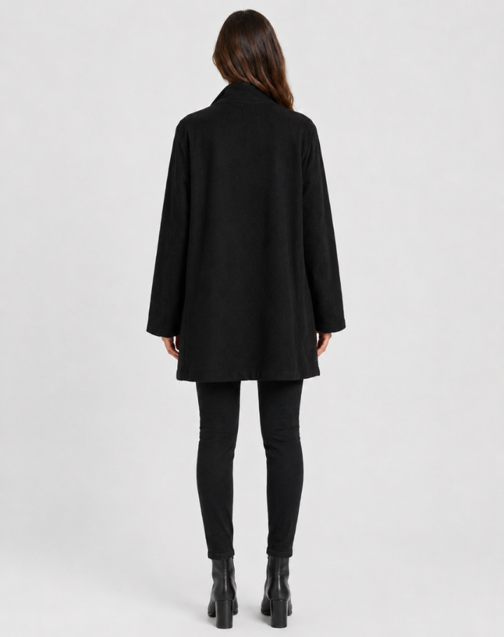 Camille | Manteau Mi-Long Femme Camel Col Tailleur