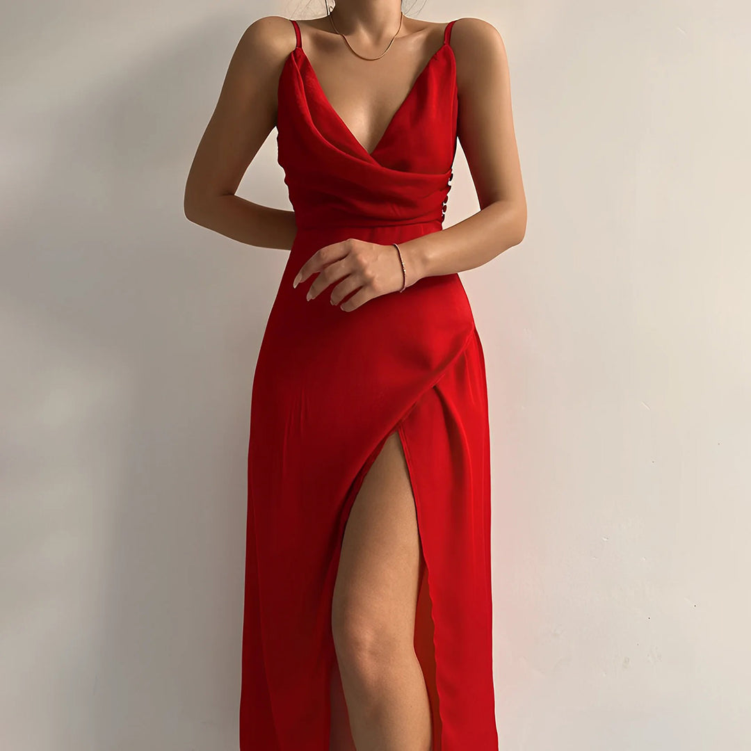 Carla | Robe de Soirée Longue Fendue Femme