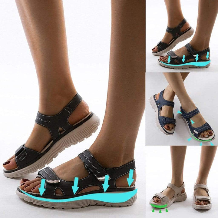 Carla | Sandales Femme Sport Velcro Plateforme