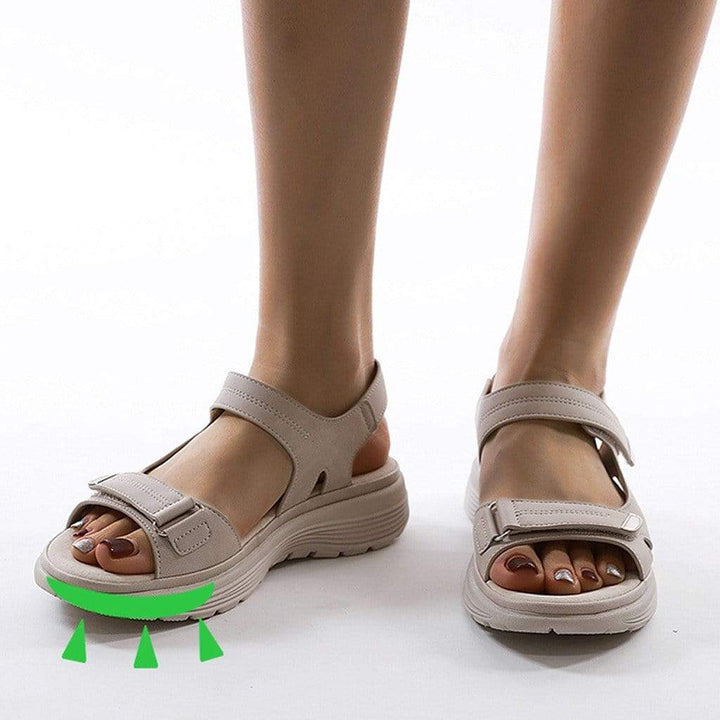 Carla | Sandales Femme Sport Velcro Plateforme