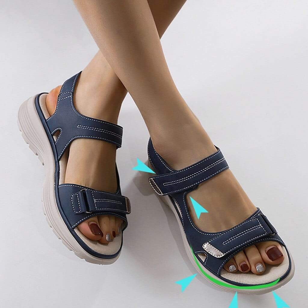 Carla | Sandales Femme Sport Velcro Plateforme