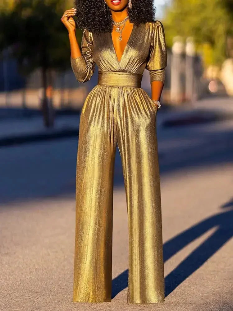 Céline | Combinaison Pantalon Femme Vert Brillant