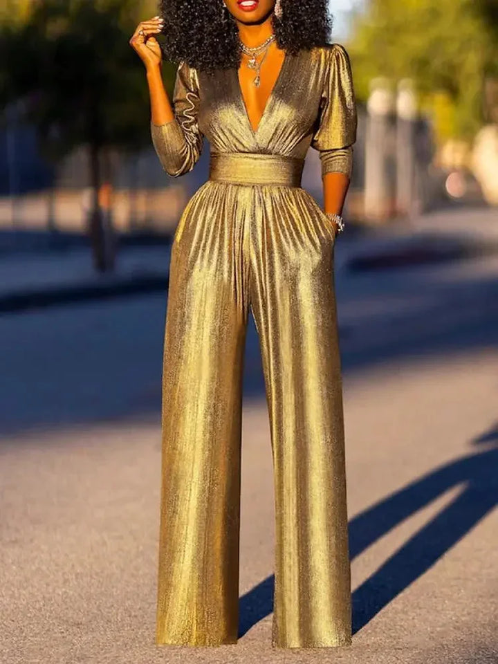 Céline | Combinaison Pantalon Femme Vert Brillant