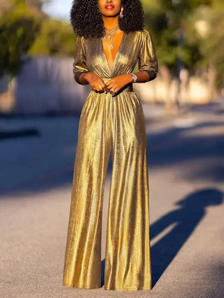 Céline | Combinaison Pantalon Femme Vert Brillant