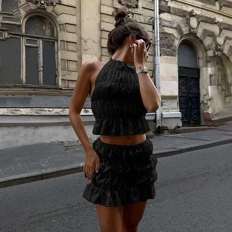 Céline | Ensemble Deux Pièces Robe Mini Femme