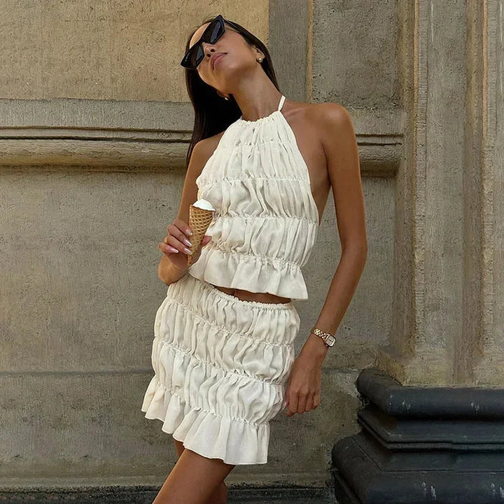 Céline | Ensemble Deux Pièces Robe Mini Femme