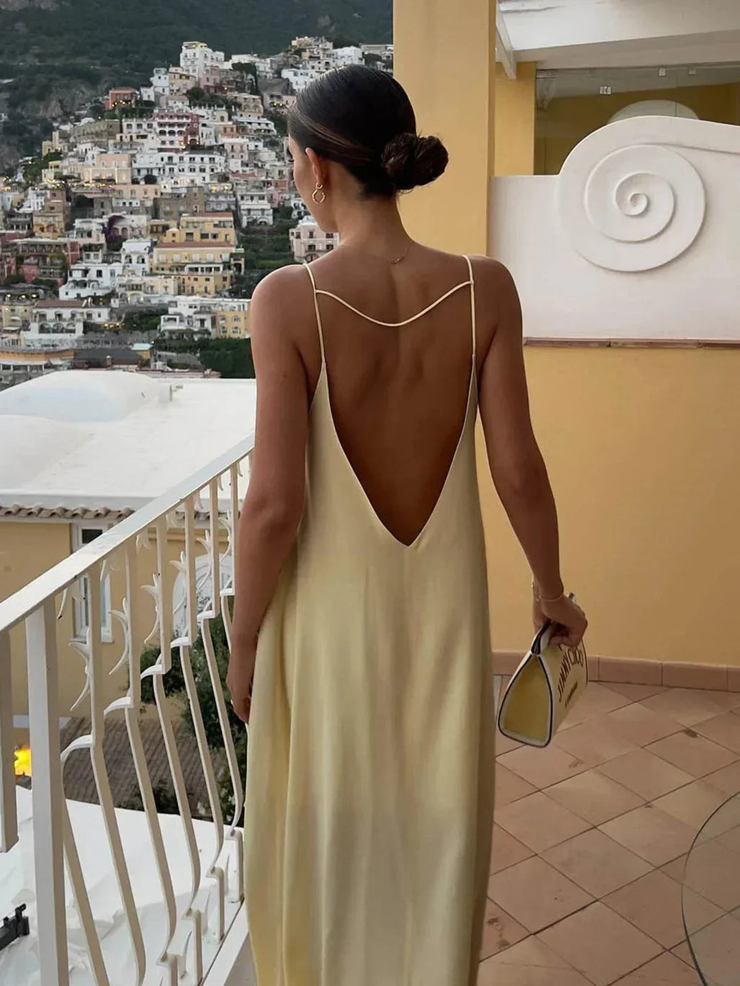 Céline | Robe Maxi Dos Nu Bretelles Femme