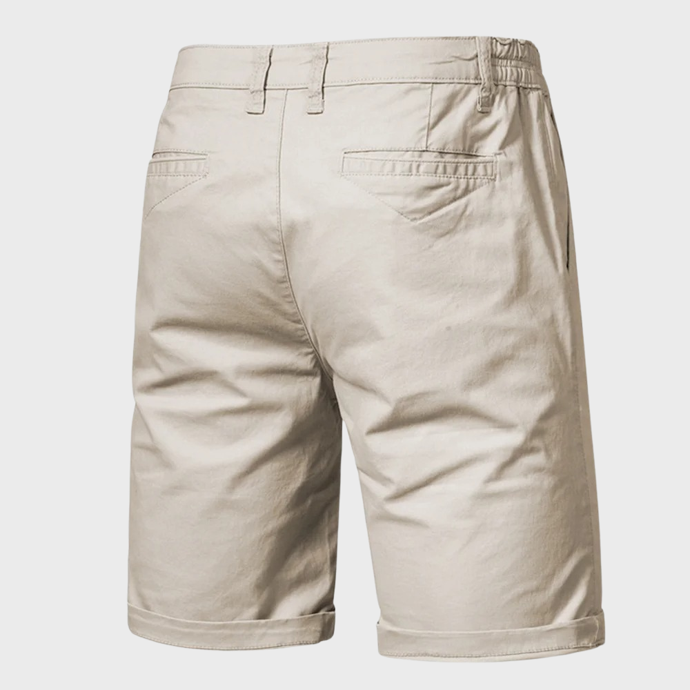 Charles | Short Chino Homme Beige Taille Élastique