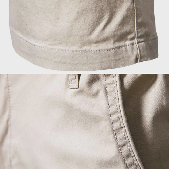 Charles | Short Chino Homme Beige Taille Élastique