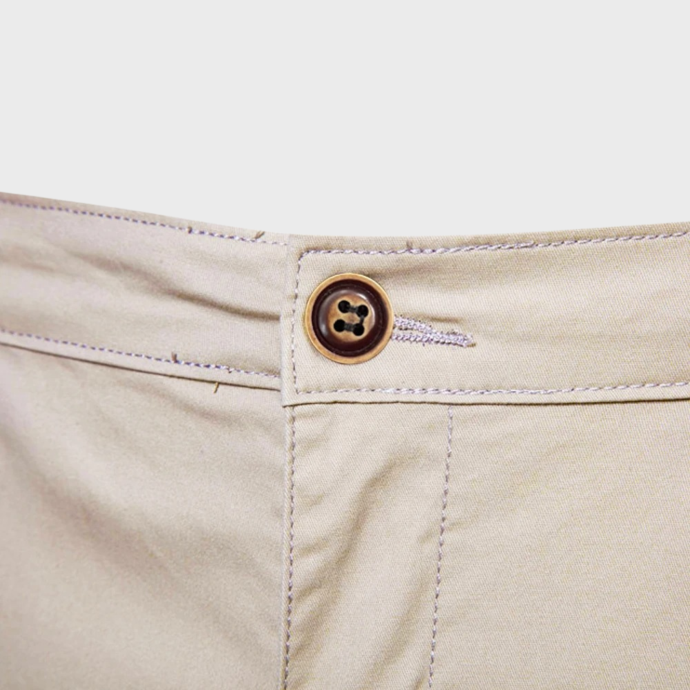 Charles | Short Chino Homme Beige Taille Élastique