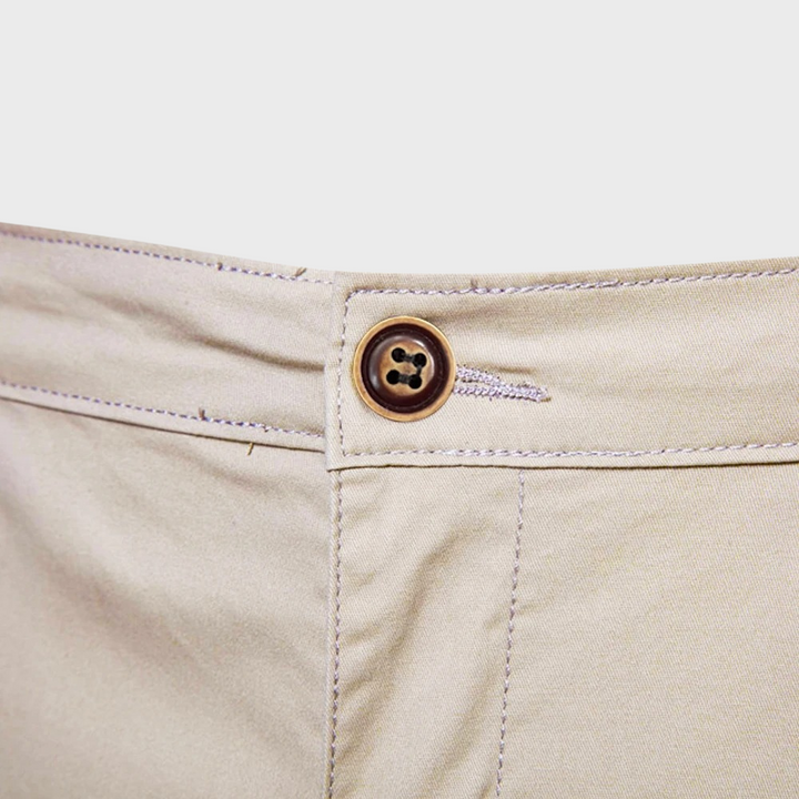 Charles | Short Chino Homme Beige Taille Élastique