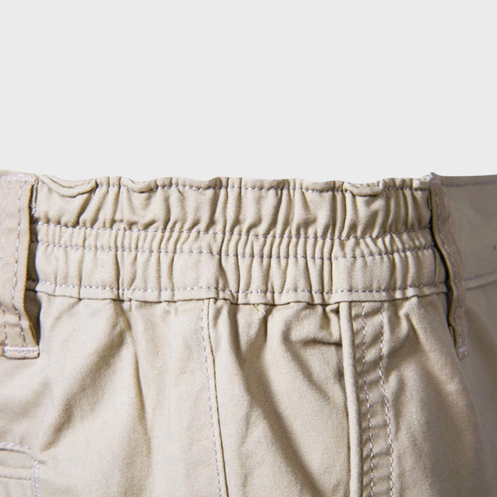 Charles | Short Chino Homme Beige Taille Élastique