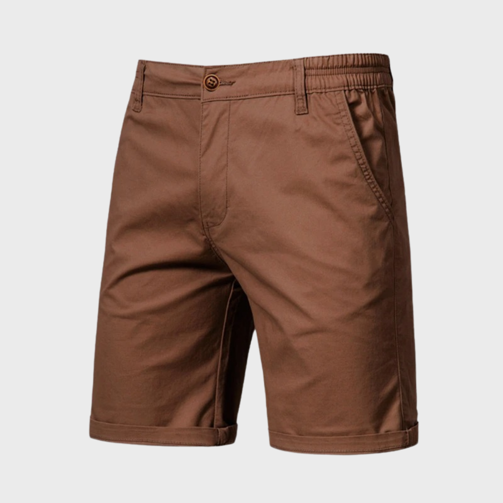 Charles | Short Chino Homme Beige Taille Élastique