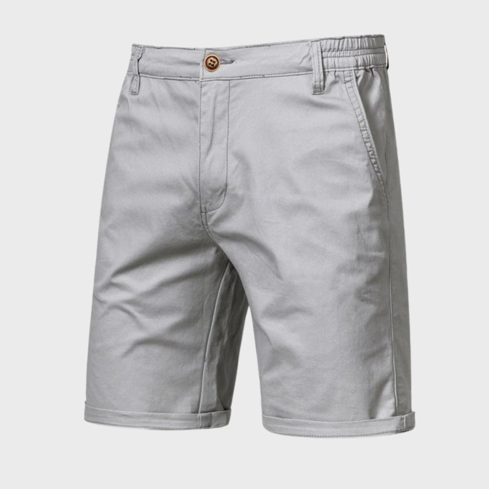 Charles | Short Chino Homme Beige Taille Élastique