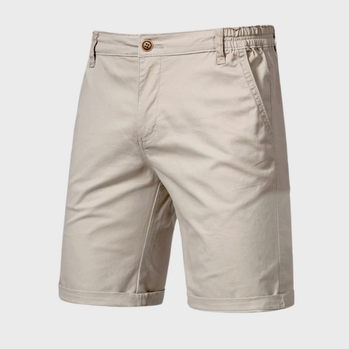 Charles | Short Chino Homme Beige Taille Élastique