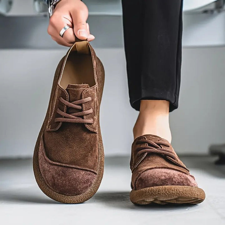 Charlie | Chaussures Oxford Cuir Marron à Lacets