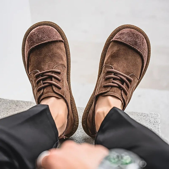 Charlie | Chaussures Oxford Cuir Marron à Lacets