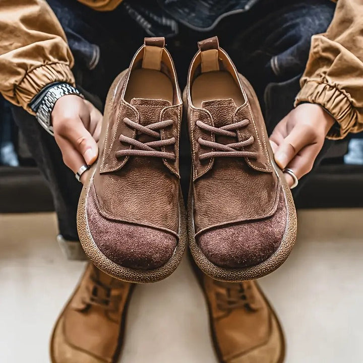 Charlie | Chaussures Oxford Cuir Marron à Lacets