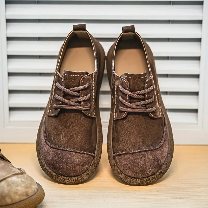 Charlie | Chaussures Oxford Cuir Marron à Lacets
