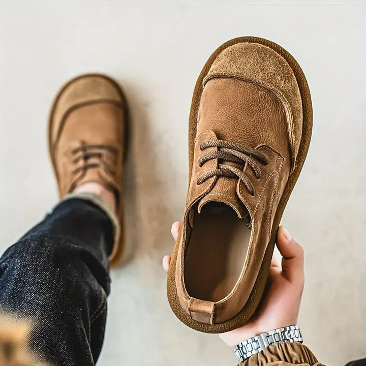 Charlie | Chaussures Oxford Cuir Marron à Lacets
