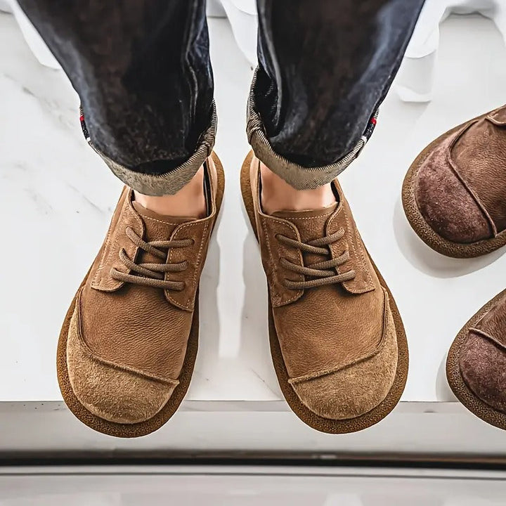 Charlie | Chaussures Oxford Cuir Marron à Lacets