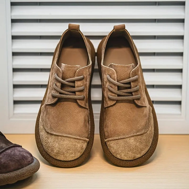 Charlie | Chaussures Oxford Cuir Marron à Lacets
