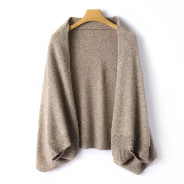 Charlotte | Gilet Crème Femme Ouvert Manches Larges