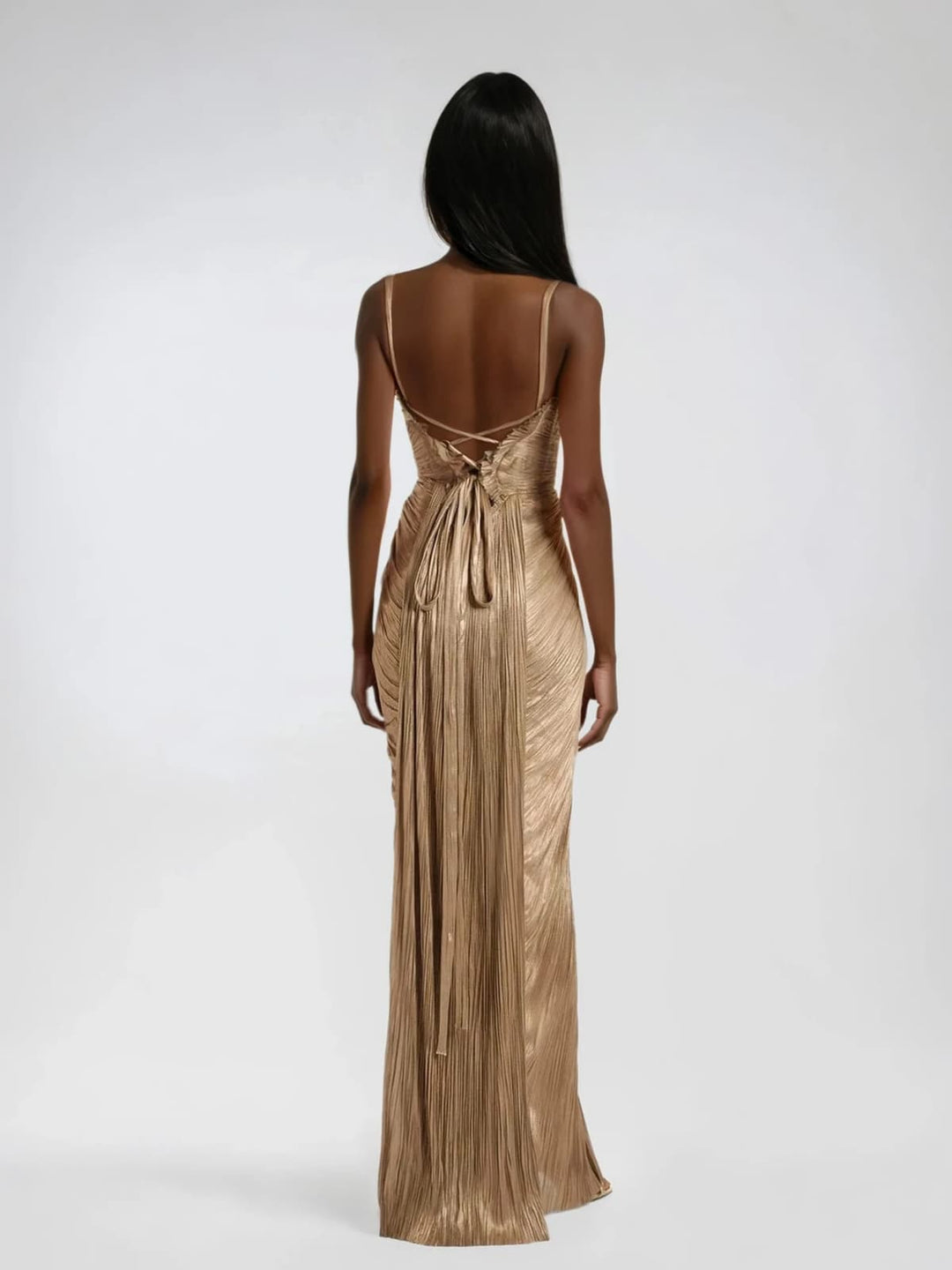 Charlotte | Robe de Soirée Longue Plissée Corset