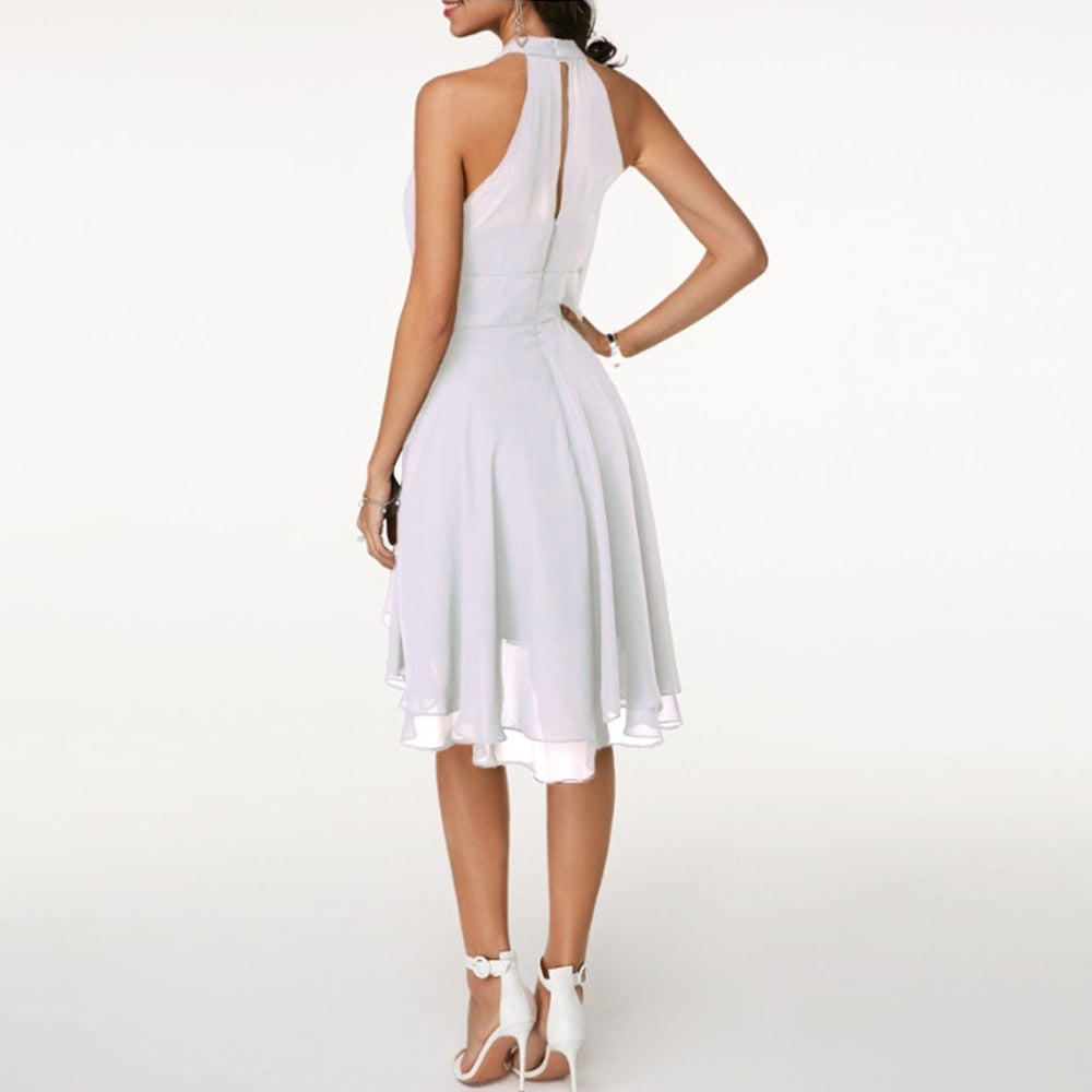 Charlotte | Robe de Soirée Volantée Noire Mousseline