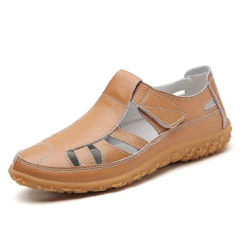 Charlotte | Sandales Femme Fermées Cuir Confort