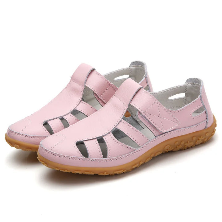 Charlotte | Sandales Femme Fermées Cuir Confort