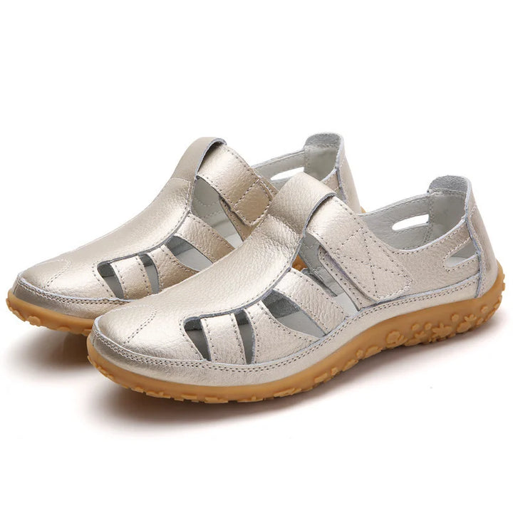 Charlotte | Sandales Femme Fermées Cuir Confort