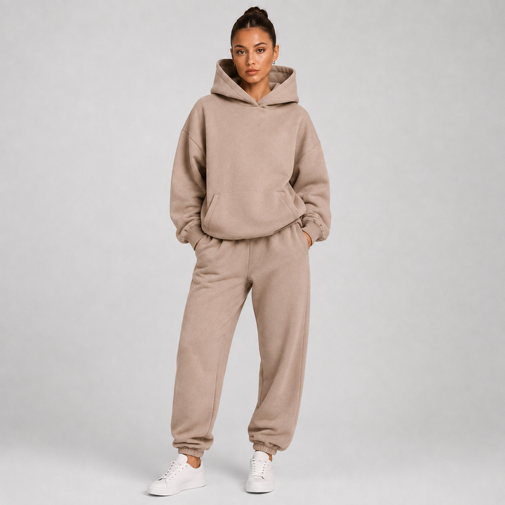 Survêtement femme oversize à capuche