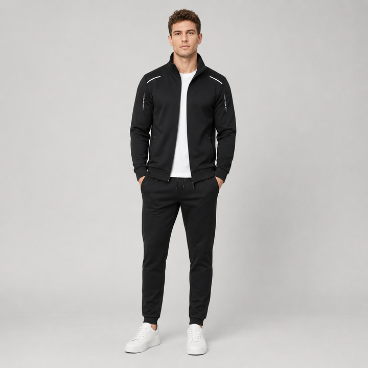 Survêtement homme col montant zippé