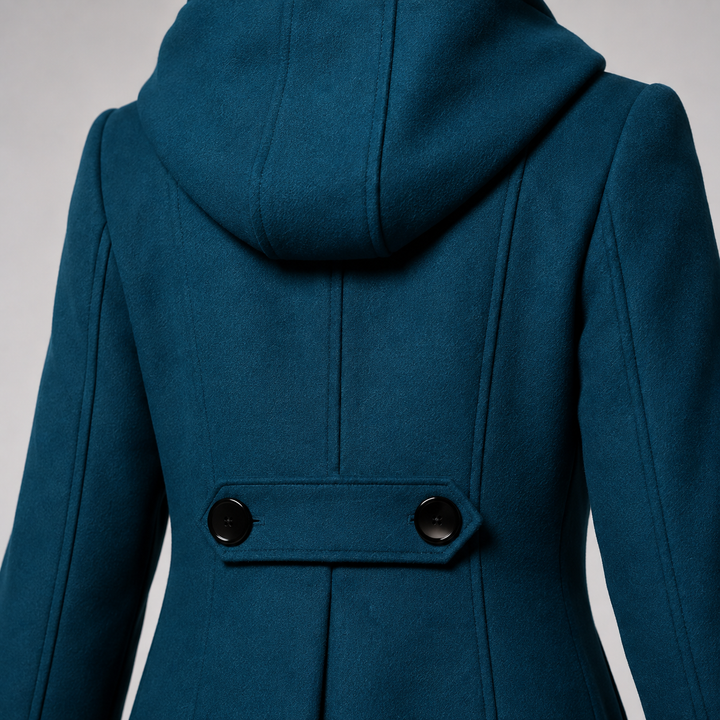 Laura | Manteau Long Femme Boutonné en Laine