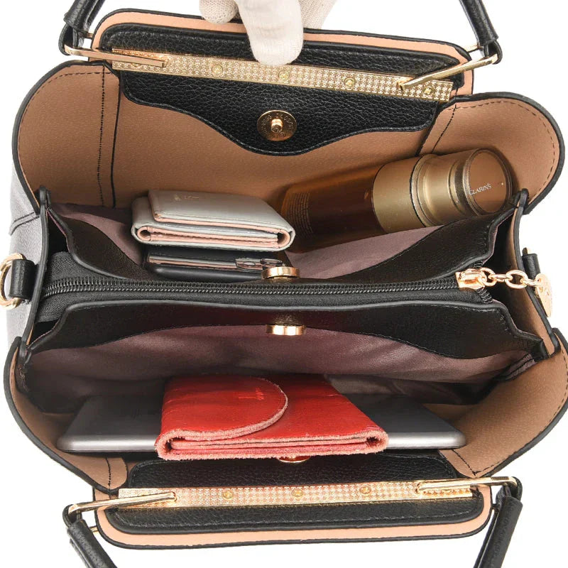 Chloé | Sac Cabas Cuir Noir Bandoulière Femme