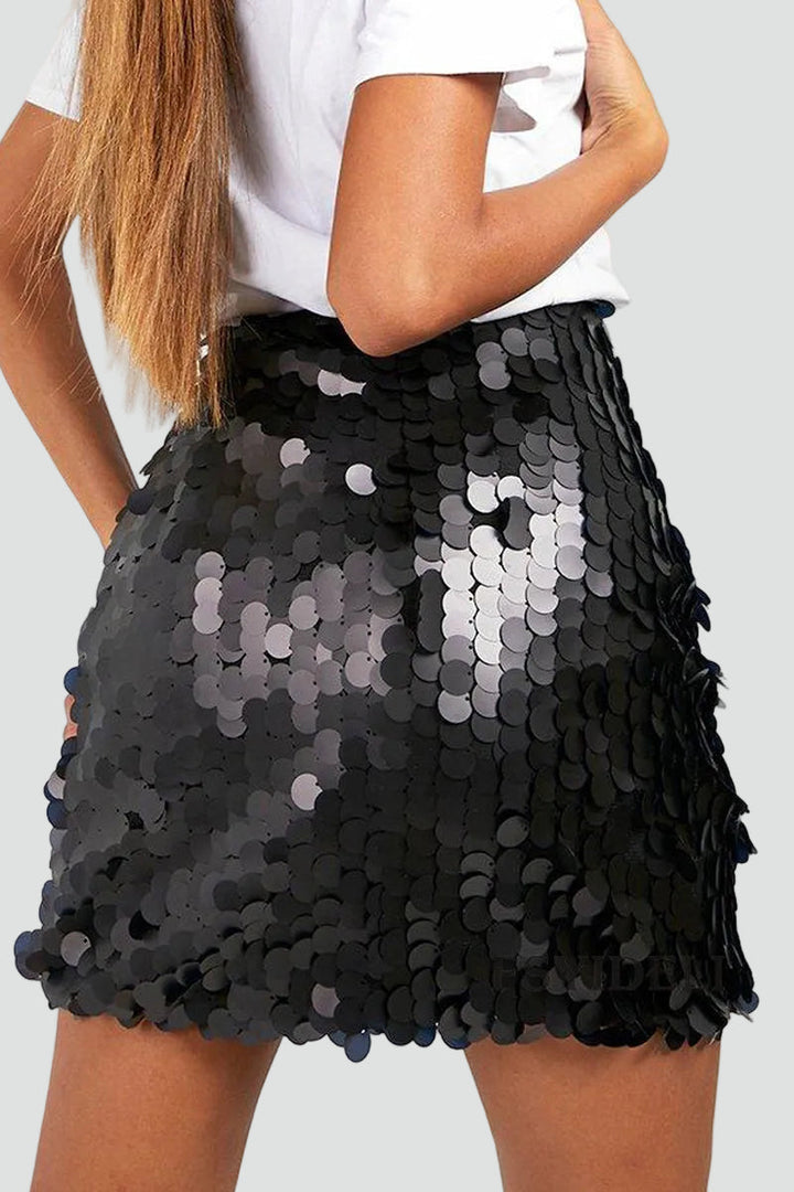 Clara | Mini Jupe à Sequins Ajustée Femme