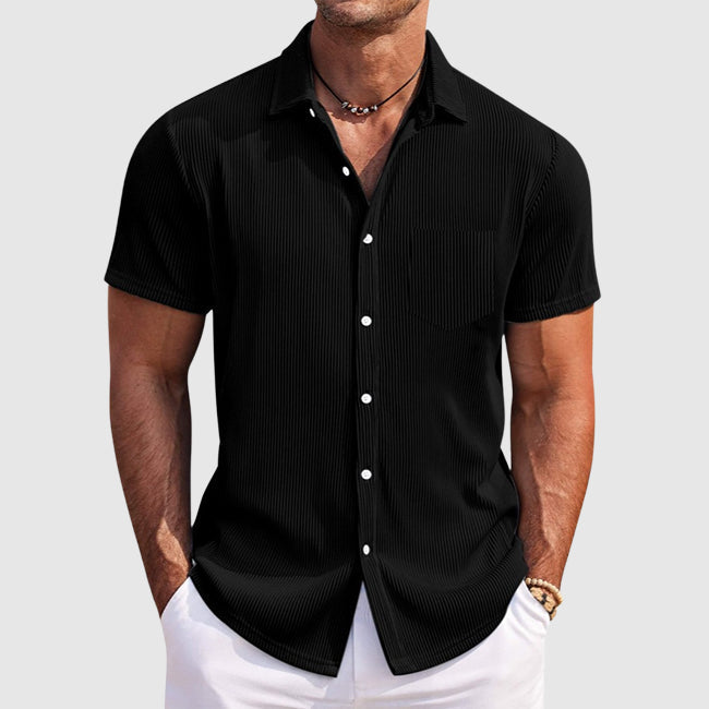 Clément | Chemise Homme Manches Courtes Vert