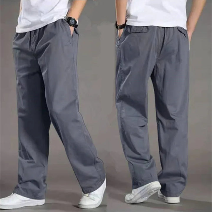Clément | Pantalon Homme Coton Coupe Droite Taille Élastique