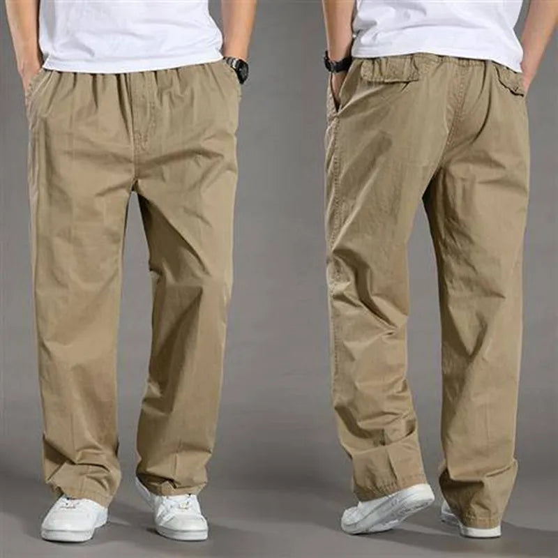 Clément | Pantalon Homme Coton Coupe Droite Taille Élastique