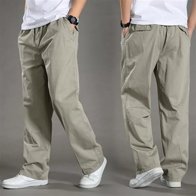 Clément | Pantalon Homme Coton Coupe Droite Taille Élastique