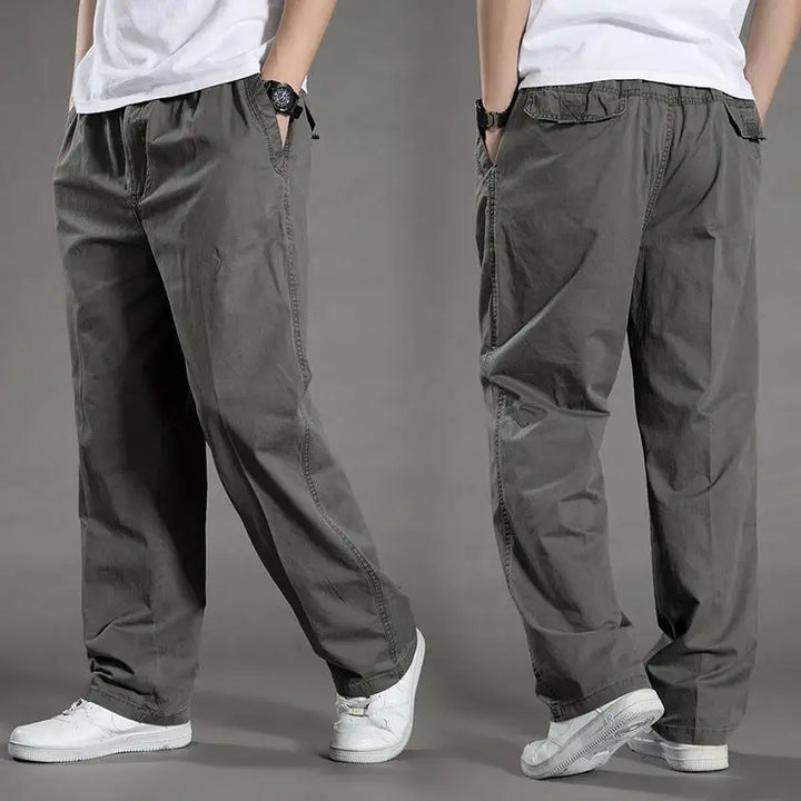 Clément | Pantalon Homme Coton Coupe Droite Taille Élastique