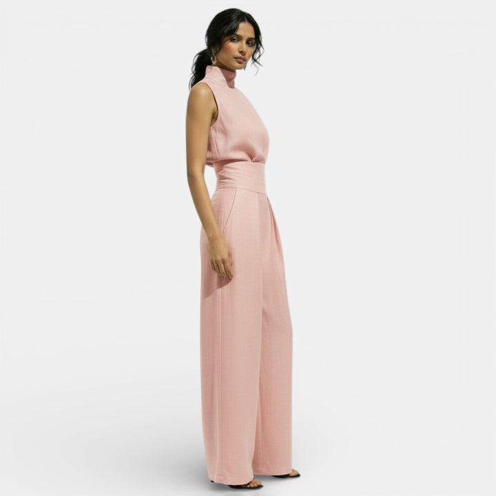 Coralie | Ensemble Pantalon Large Femme Taille Haute