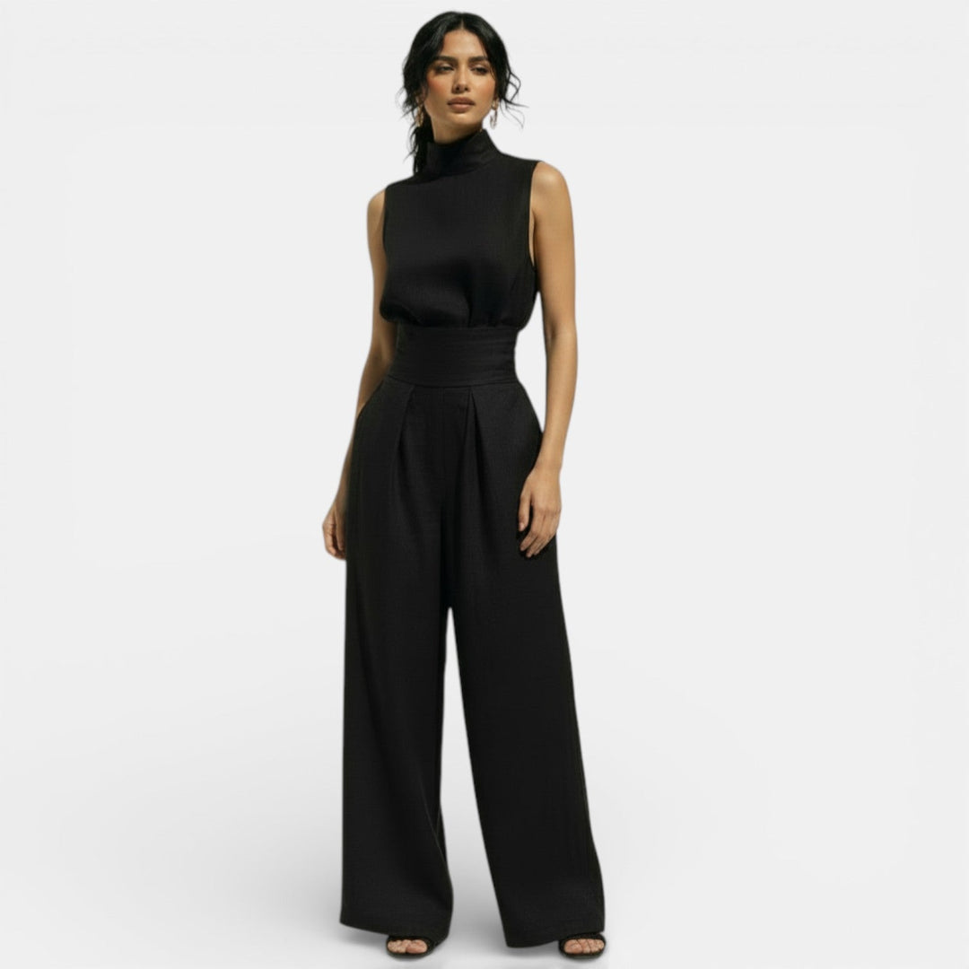 Coralie | Ensemble Pantalon Large Femme Taille Haute