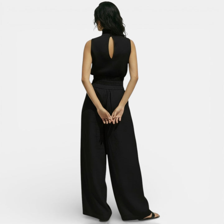 Coralie | Ensemble Pantalon Large Femme Taille Haute