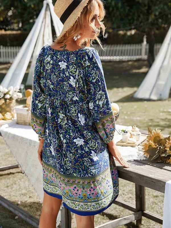 Coralie | Robe Fleurie Femme Bohème Mini