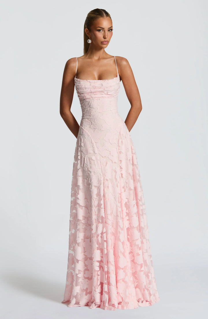 Coralie | Robe de Mariée Longue Fleurie Blanche