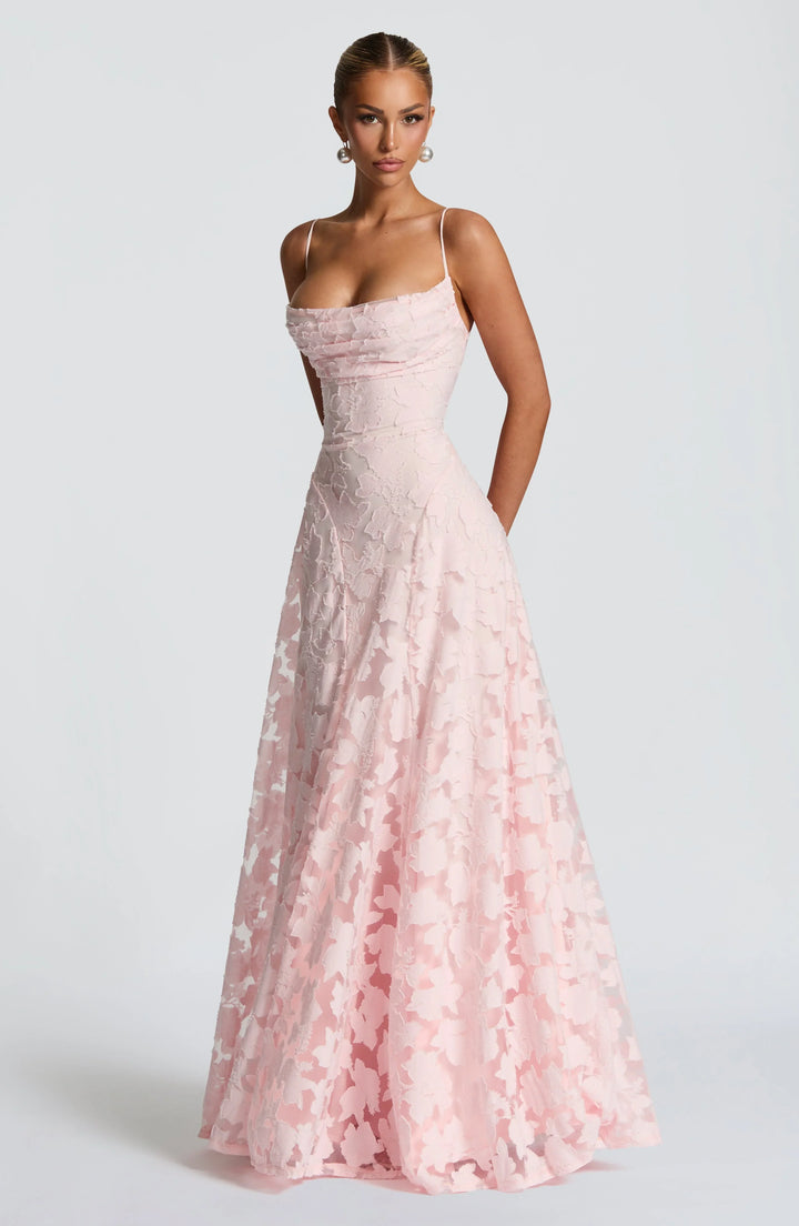 Coralie | Robe de Mariée Longue Fleurie Blanche