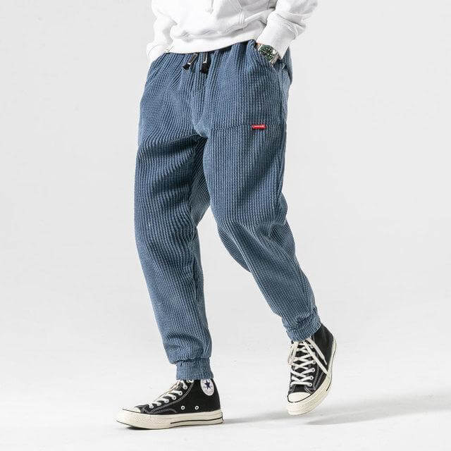 Pierre | Pantalon Jogger en Cordon Gris Homme