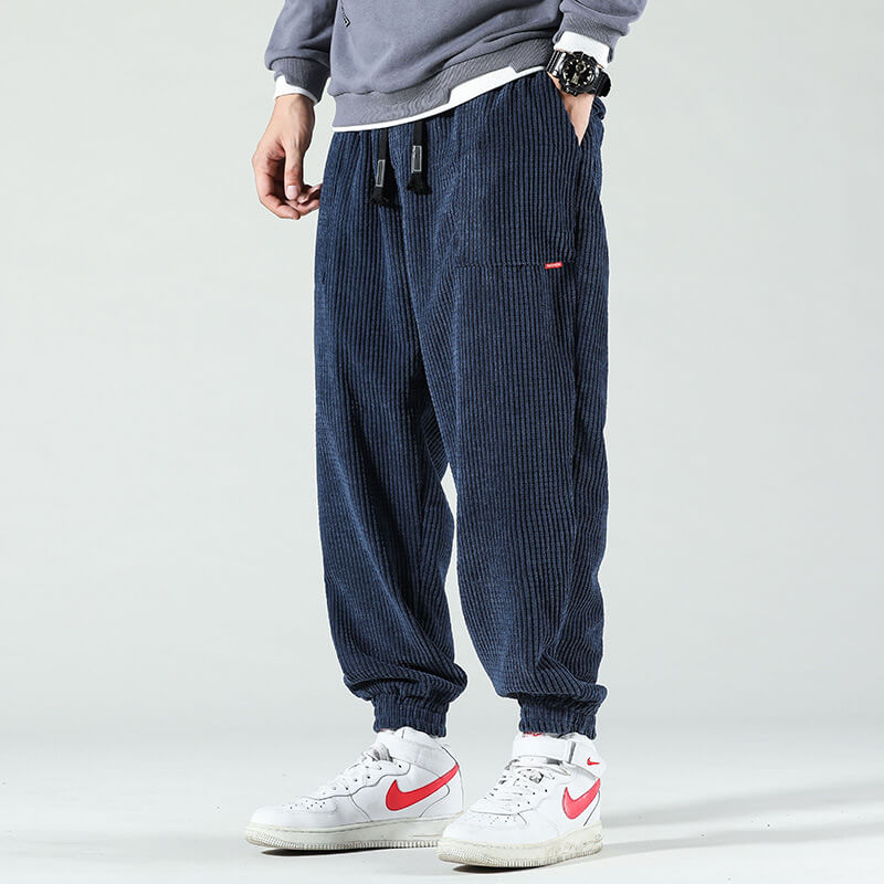Pierre | Pantalon Jogger en Cordon Gris Homme